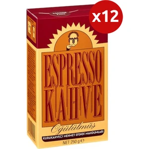 Kurukahveci Mehmet Efendi  Espresso Öğütülmüş Kahve 250 gr x 12'li