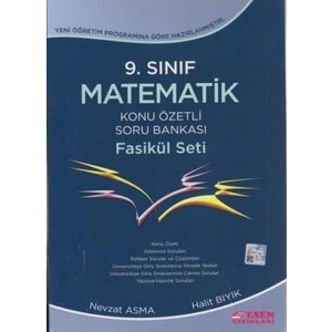 Esen Yayınları 9. Sınıf Matematik Konu Özetli Soru Bankası Fasikül Seti