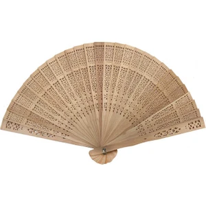 Dünya Keçe Ahşap Natural Yelpaze 34 x 20 cm 5'li