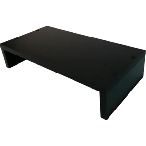 Masa Üstü Ekran Monitör Altı Yükseltici Sehpa Stant Organizer Siyah Yükseklik 6 cm