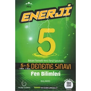 Palme Yayıncılık 5. Sınıf Fen Bilimleri Enerji 5+5 Deneme Sınavı