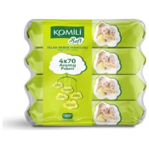 Soft Islak Havlu 4 x 70'li