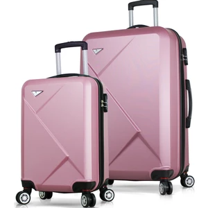 My Valice Diamond Abs 2'li Valiz Seti (Kabin ve Büyük) Rose Gold