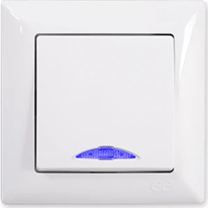 Günsan Visage Beyaz Işıklı Anahtar