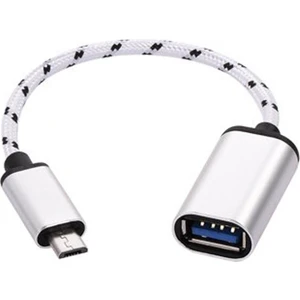 MC318  UTV007  Micro USB 3.0 To USB 3.0 Otg Kablo Gümüş
