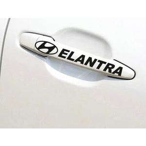 Melek Pazarı - Hyundai Elentra Kapı Kolu Jant Sticker Siyah