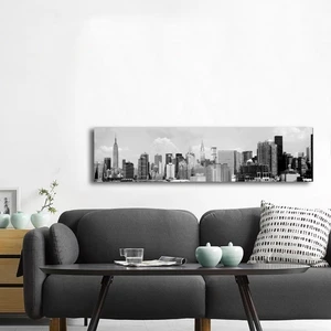 Siyah Beyaz Manhattan Fotoğraf Kanvas Tablo