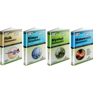 Aydın Yayınları AYT Fizik-Kimya-Biyoloji-Matematik Branş Deneme Seti 4 Kitap