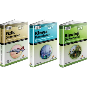 Aydın Yayınları AYT Fizik-Kimya - Biyoloji Branş Deneme Seti 3 Kitap
