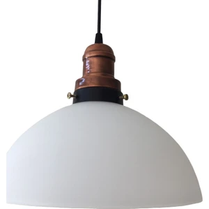 Mat Bakır Tekli Opal Sarkıt Avize 28 cm
