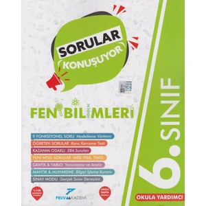 Pruva Akademi 6. Sınıf Fen Bilimleri Sorular Konuşuyor Soru Bankası