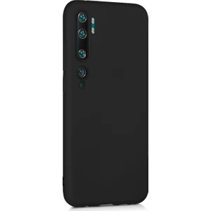 Matte Silicone Xiaomi Mi Note 10 Kılıf Siyah