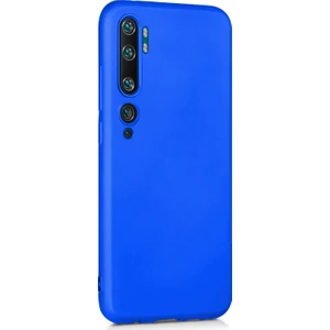Matte Silicone Xiaomi Mi Note 10 Kılıf Mavi