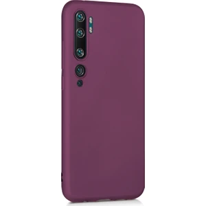 Matte Silicone Xiaomi Mi Note 10 Pro Kılıf Mor