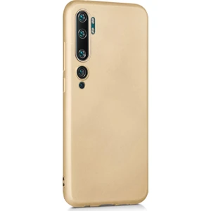Matte Silicone Xiaomi Mi Note 10 Pro Kılıf Gold