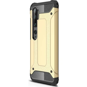 Xiaomi Mi Note 10 Pro Kılıf Rugged Armor Gold
