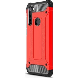 Xiaomi Redmi Note 8T Kılıf Rugged Armor Kırmızı