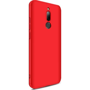 Xiaomi Redmi 8 Kılıf Double Dip 360 Protective Kırmızı