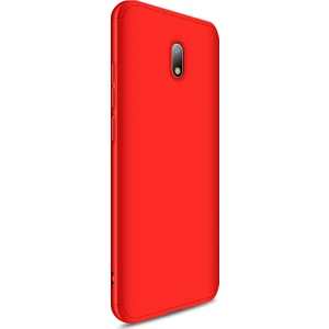 Xiaomi Redmi 8A Kılıf Double Dip 360 Protective Kırmızı
