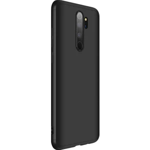 Xiaomi Redmi Note 8 Pro Kılıf Double Dip 360 Protective Siyah