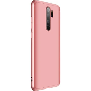 Xiaomi Redmi Note 8 Pro Kılıf Double Dip 360 Protective Rose Gold