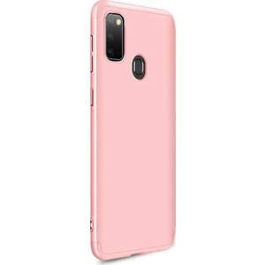 Samsung Galaxy M30s Kılıf Double Dip 360 Protective Rose Gold