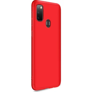Samsung Galaxy M30s Kılıf Double Dip 360 Protective Kırmızı