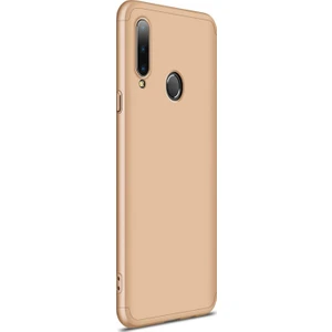 Samsung Galaxy A20s Kılıf Double Dip 360 Protective Gold