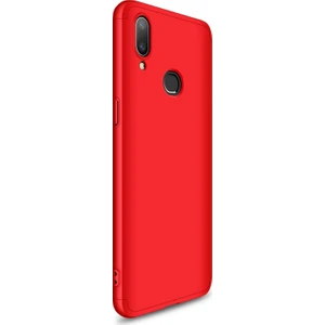 Samsung Galaxy A10s Kılıf Double Dip 360 Protective Kırmızı