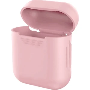Apple AirPods 1. Nesil/2. Nesil Mat Silikon Kılıf Açık Pembe