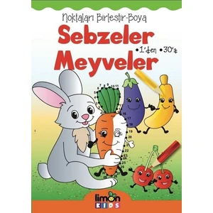Noktaları Birleştirboya Sebzeler Meyveler