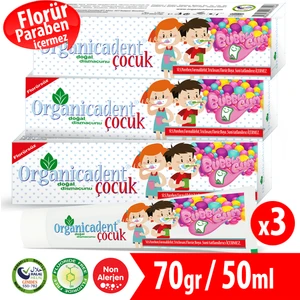 Florürsüz Doğal Çocuk Diş Macunu 50 ml x 3