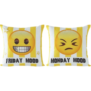 Lisanslı Kırlent-Emoji Mood 40X40 Cm