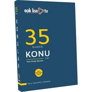 Açık Lise Tv 35 Kredilik Konular - Ortak Dersler