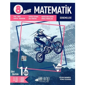 Son Viraj Yayınları 8. Sınıf Matematik 16 lı Deneme Drift Serisi - Selçuk Yakınoğlu
