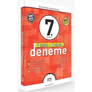 Rty Rota Yayınları 7. Sınıf 6 Sıralı + 2 Genel Deneme