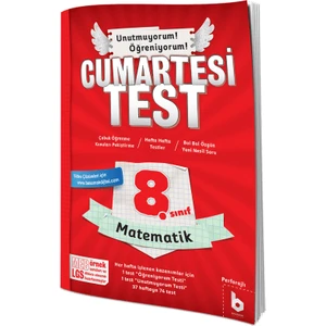 Basamak Yayınları 8. Sınıf LGS Matematik Cumartesi Test