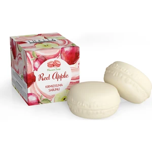 Thaliha Kırmızı Elma Macaron Katı Sabun - 100 gr