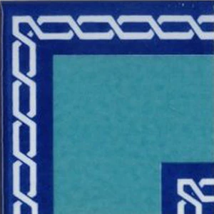 Armada Çini 10x10 cm KSK 60 Zincir Desen Modern Çini Bordür Köşe