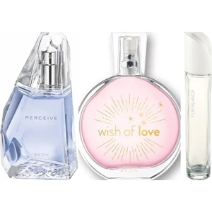 Perceive 50 ml Kadın Edp+Avon Wish Of Love 50 ml Kadın Edt+Avon Purblanca 50 ml Kadın Edt