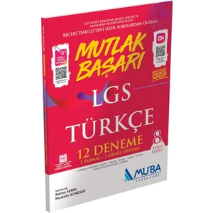Muba Yayınları Mutlak Başarı LGS Türkçe 12 Deneme
