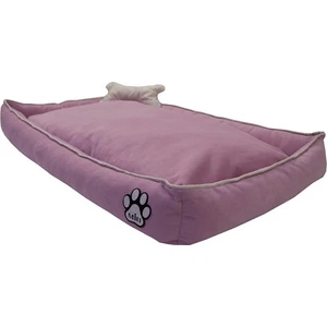Tay Tüyü Kemik Yastıklı Köpek Yatağı  10 x 40 x 60 cm Açık Pembe S
