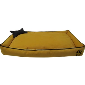 Tay Tüyü Kemik Yastıklı Köpek Yatağı 12 x 65 x 85 cm Sarı M