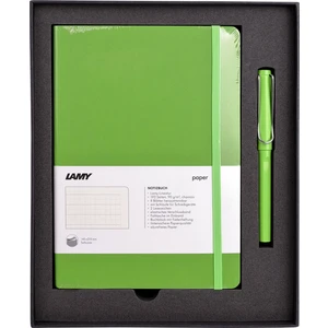 Yumuşak Kapak A5 Defter ve Roller Kalem Seti - Yeşil