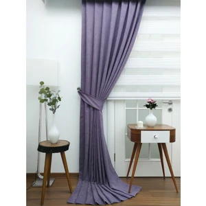 Pileli Fon Perde Soft Kumaş Leylak 60 x 260 cm
