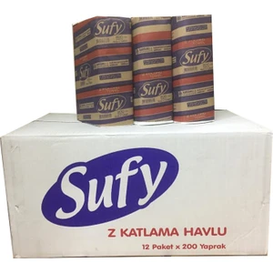 Z Katlama Havlu 12 Paket 200 Yaprak