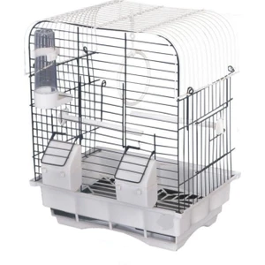 Boyalı Çift Kapılı Üstü Düz Kuş Kafesi