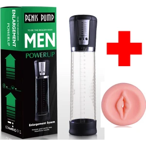 Cnw  Otomatik Çekim Yapan Penis Pompası + Vajina Başlığı