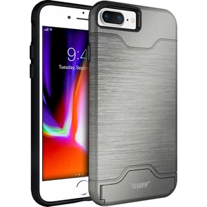 Buff iPhone 8 Plus / 7 Plus Slim Folder Kılıf Silver