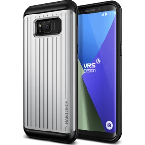 VRS Design Galaxy S8 Waved Hard Drop Kılıf Waved Waved Satin Silver